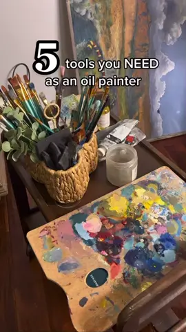 Want to get started with #oilpainting 🎨🖌️🖼️ here are some must-have tools ❤️ @☀️ Leslie De Leon ☀️ #makeitwithmichaels #oilpaint #oilpaints #oilpaintsupplies #oilpainttips 
