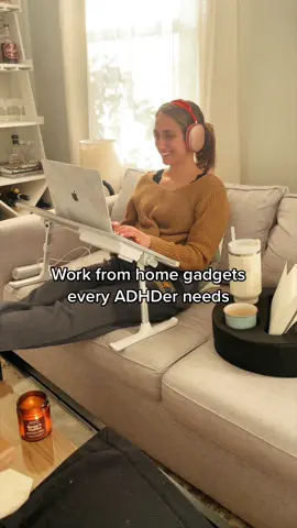 These finds changed the wfh game for me as an ADHDer 🤩 #amazonfinds #adhdinwomen #adhdtiktok #adhdhacks #wfh #wfhsetup #workfromthecouch #portableoffice #wfhhacks 