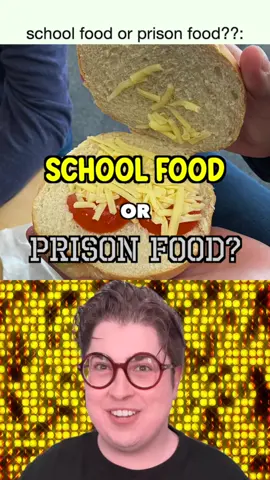 How does your cafeteria compare? #schoollunch #schoolfood #prisonlife #lunchtime 