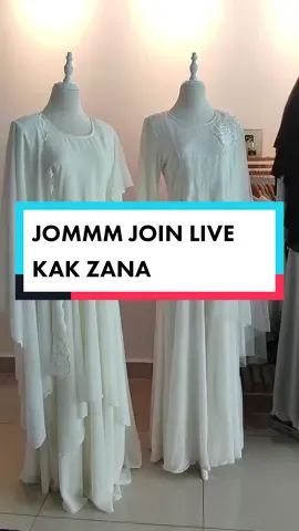 Tabarakallah ustaz @syahir_norhisham sudi singgah support live kak Zana.  yang mencari tudung labuh, dress muslimah, busana pengantin muslimah, blh roger² kak zana.. insyaallah harga sgt berpatutan 🥰@@zuzasdotes #zuzasdotes #dressmuslimah #dressnikah #dresstunang #khimarlabuh 