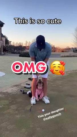 Cuteness overload 🥰 #livgolf #golf #cute #adorable  🎥: Instagram / @talorgooch