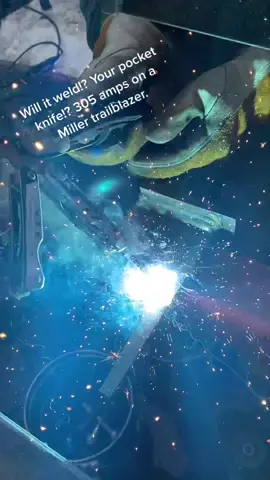If you run out of rods and need a tac, your multi tool will do. #coalburner #welder #fyp #pipewelder #weld #tubewelder #weldporrrrrnnnnn #millerwelder #weldinglife #welding #foryoupage #foryou #whatsnext #weldingtiktok #welderslife #migwelder #knifeskills #knife #gerberknife #outage 