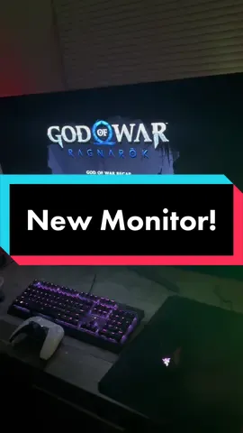 Got my LG 48GQ900 48in OLED gaming monitor today!! #lg #OLED #gaming #trending #beforeandafter #newsetup #godofwarragnarok #ps5 #pcgaming #viral #fun #newgear #techtok #tech 