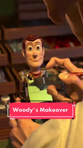 It was a glow up until he painted over Andy’s name 😭 Stream the full transformation in #ToyStory2 on @disneyplus. #toystory #woody #toystory2cleaningwoody #asmr 