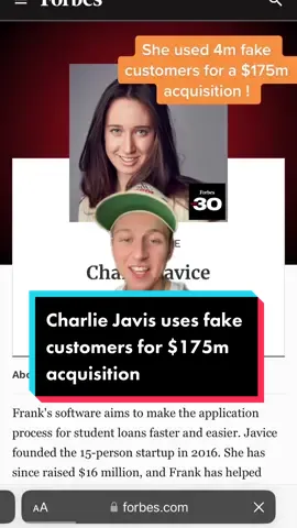 How Charlie Javis used 4 million fake customers to trick JP Morgan into a $175m acquisition #jpm #charliejavis #fintech 
