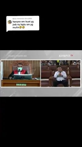 Membalas @dinna553 yang bikin lucu itu cara ngomongnya om kuat kayak Patrick di Spongebob dan ekspresi mukanya 🤣 plis jangan hujat om kuat kita cuma terhibur dari lucu nya 🤣 masalah hukumannya apa nanti biar hakim yg menilai  #kuatmaruf 