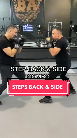 Step back and side step combo🥊#boxing #step #back #side #fyp #foryou 