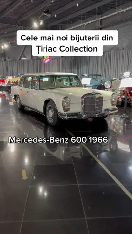 Două Mercedes-Benz 600 senzaționale pot fi admirate de acum în #tiriaccollection - o limuzină din 1966 și un Pullman din 1969. Albe. Cu interioare albe.