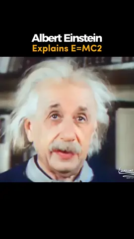 First time hearing his voice! Albert Einstein explains E = mc^2 | Colorized by Lorenzo Folli #physics #History #einstein 