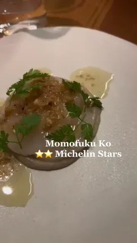 Dinner @momofuku ko. Definitely worthy of their two michelin stars. Our waiter was SO KIND and enthusiastic about their menu. Both cocktails and food were phenomenal, we will ba back v soon #michelinstar #michelinguide #bestrestaurants #nycfood #nyceats #nycrestaurantreviews 