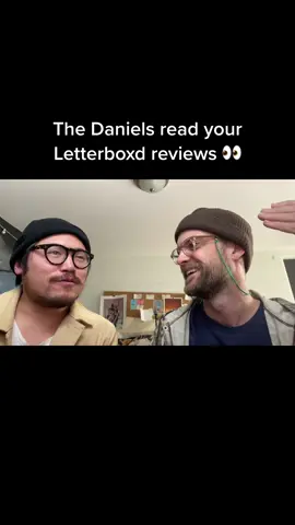 Everything Everywhere All at Once directors, Daniel Scheinert and Daniel Kwan thank the Letterboxd community for their film becoming Highest Rated Overall in YIR 2022. They also read some of your reviews 👀 #fyp #letterboxd #foryou #popular #review #everythingeverywhereallatonce 