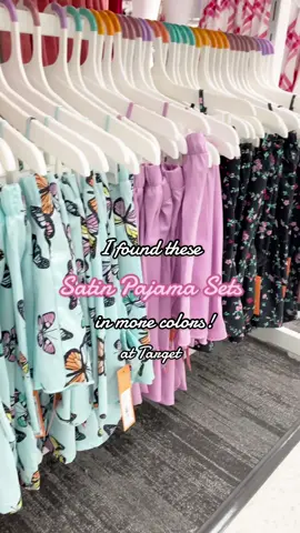 I found this satin pajama set in more colors/prints! What do you guys think? #targetmusthaves #targetfinds2023  #targetshopping #targetfavorites #targetmademedoit #targetrun #targettok 