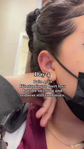 New year, new piercing! #helixpiercing #piercing #cartilagepiercings #fyp #healing #healingprocess 
