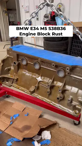 BMW E34 M5 Engine Block Flash Rust Removal #bmw #bmwmotorsport #bmwe34 #bmwm5 #mechanic #technician #mechanicsoftiktok #techniciansoftiktok #projectcar #DIY #restoration 