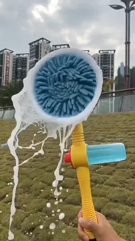 #Automatic rotating car wash brush#unplugged#It's convenient to wash the car