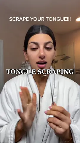 Thank me later #tonguescraping #lympathicdrainage 