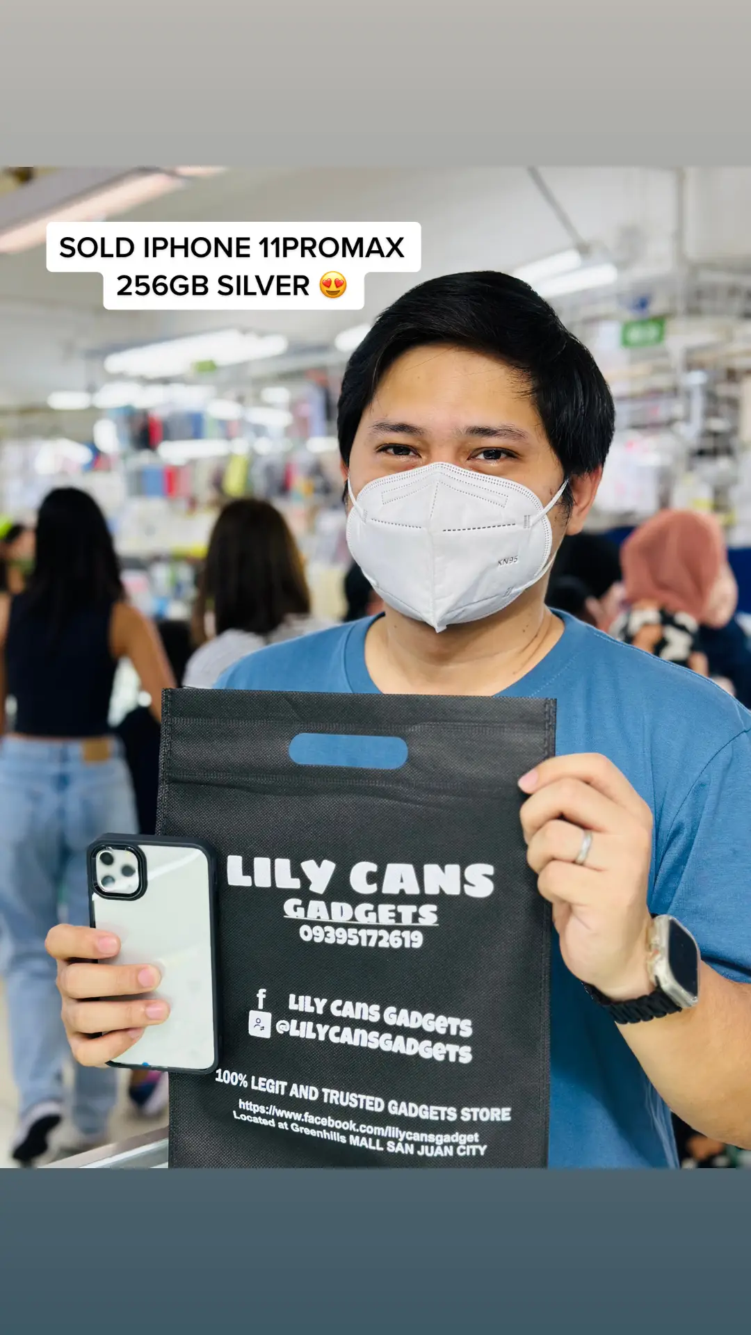 THANK YOU SIR FOR CHOOSING LILY CANS GADGETS And It was a great deal! ❤️   enjoy your new gadget!😍 To those who interested Just Message Us 🙂 NOTE:  All units are:👈👈 - ✅100% original authentic (legit) - ✅100% good condition  - ✅standard factory package - ✅with warranty store  - Serial Number can be checked on apple website (Money back if it's proven fake) Mode of Transactions: Same day delivery(COD+delivery fee) Meet Up- Pick Up to physical store  PHYSICAL STORE  📍 2/F Veramall Centermall        Greenhills Shopping Center Cellphones Area  INSTALLMENT -thru credit card ONLY BDO, BPI, METROBANK, HSBC, CHINABANK, CITIBANK and EASTWEST.(physical store transactions) ❌No G-cash Installment or Cash Installment. Mode of Payment - CASH,GCASH,BANK TRANSFER  For inquiry pm /call Shop no: 09395172619  we accept bulk (wholesale) order we accept swapping or trade in Check our (feedback/reviews) for your reference  FACEBOOK PAGE-  ‘ LILY CANS GADGETS ‘  Stay safe everyone! Disclaimer: We are not affiliated, associated, or in any way officially connected with the Brand(s) mentioned in this post, or any of its subsidiaries or its affiliates. The names, marks, emblems and images are registered trademarks of their respective owners. No copyright infringement intended. #legit #foryou #fyp #lilycanstore #lilycansgadgets #lilycans #iphones #apple #greenhillsshoppingcenter #greenhills #iphone #iphone11promax #11promax #11promax256 