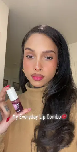 The @benefitcosmetics lip tint has easily become one of my favorite products in my makeup routine. This lip combo hits everytime. 💋 #romanticizeyourlife #MakeupRoutine #lipcombo #benetint #benefitcosmetics #nyxcosmetics #everydaymakeup 