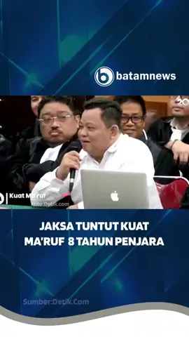 Jaksa Tuntut Kuat Ma’ruf 8 Tahun Penjara #kuatmaruf #jkasa #jpu #jaksapenuntutumum #brigadirj #ferdysambo #tiktokberita 