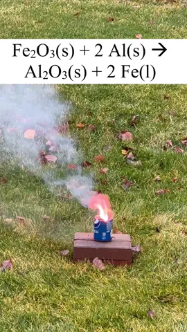 Chemistry of Thermite 🔥🧪 #TikTokTaughtMe #breakingbad #donttrythisathome #thermite #chemistry 