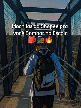 mochilas pra bombar 🎒🚂🔥 #mochilas #escola #voltaasaulas #puma #jordan #nike #adidas #achadinhos #achadosshopee #cria 