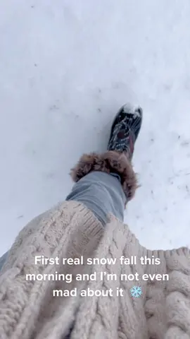 First snow fall ❄️ #winter #viral #fyp #winter #Outdoors 