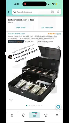 Replying to @sanita382  stack that bread sis 🤞🏾 #cashbox #amazonfinds #amazonmusthaves #savingmoney 