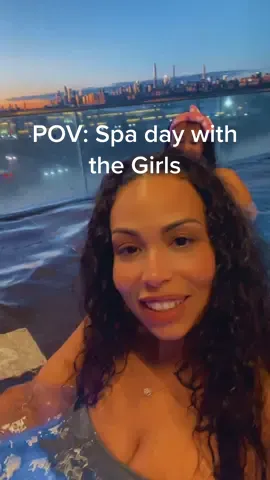Spa day with my girls… guy caught me filming at the end lol #oops #content #fahion #spa #spaday #girlstrip #sauna #coldplunge #infinitypool #sojospa #fun #relaxation #infinitypool #koreanbathhouse #massage #2023travelseason #meditation #goodvibes #target #oldnavy #bathingsuit #edgewater 