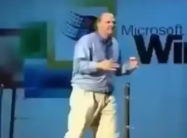Steve Balmer's ‘developers' chant at Microsoft Windows 2000 Developers’ Conference #history #vintage #fyp #foryou