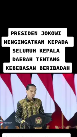 Terimakasih pak jokowi mewakili isi hati kami #kebebasanberagama #bebasberagama #uud45 #jokowidodo #hak 