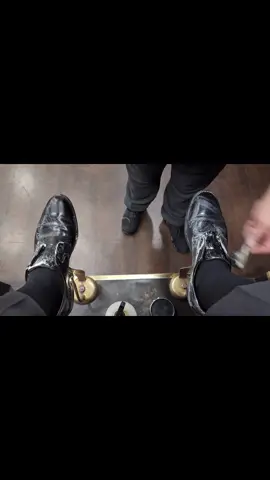 The BEST SHOE SHINE in all of NYC!!  Black Shoe Mirror Shine - Part 2 #asmr  #nyc #shoeshine