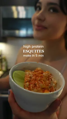 Full recipe on my IG 💗 the app is from my online coaching, you can find the coaching application on my page 🌸 #Recipe #esquite #elote #healthy #protein #healthyrecipes #snack #proteinsnack #esquites #gym 