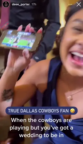 I’m a reporter first, even at my best friend’s wedding 😂🏈#cowboys #cowboysnation #wedding #football #nfl 