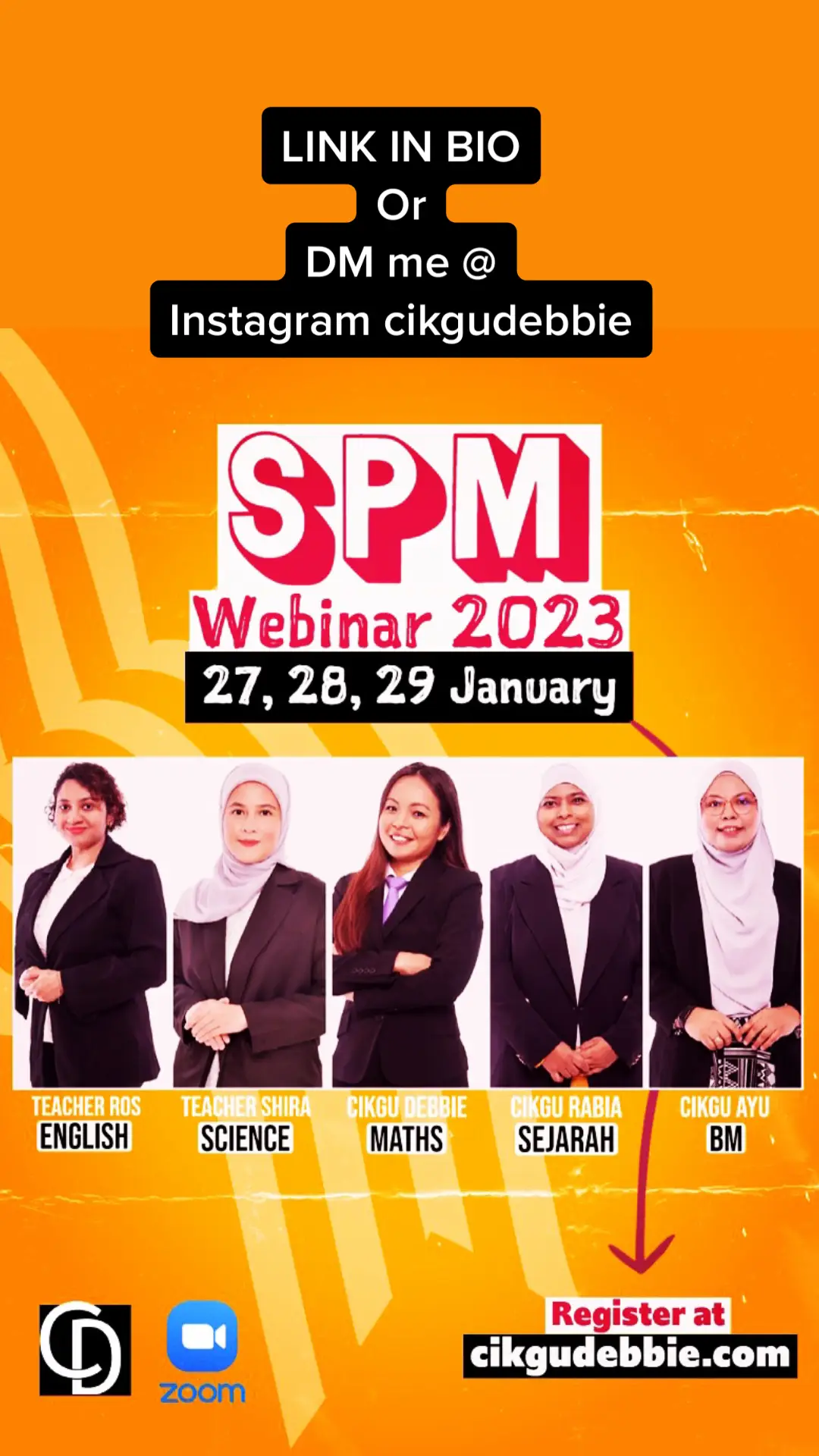 Seminar SPM 2022 register now! #cikgudebbie #tiktokguru #spm2022 #spm2023 #webinar #spm #seminar #matematik #maths #bm #bi #english #science #sains #sejarah #history #fyp 