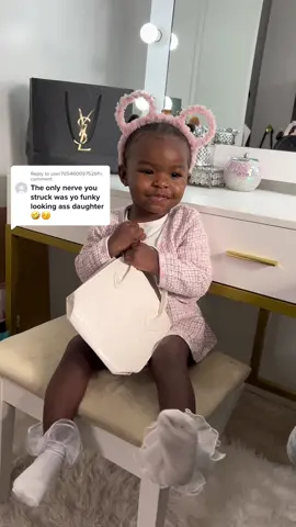 Replying to @user7054600975291 Bae who daughter funky looking? I swear love mad bxtches like you! 🥰 be blessed User12345
