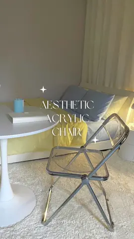 Room furniture idea ⋆·˚ 🦋 ·˚ ༘ * #fyp #foryou #foryoupage #acrylicchair #roomdecor #Home #aesthetic #aestheticstuff #roommakeover #furniture #budolfinds #korean 