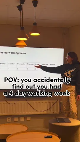 When you accidentally find out you’ve been overworking. More on Freyja. #freyjaxo #bringonthe4dayweek #workersrights #startup #work #office 