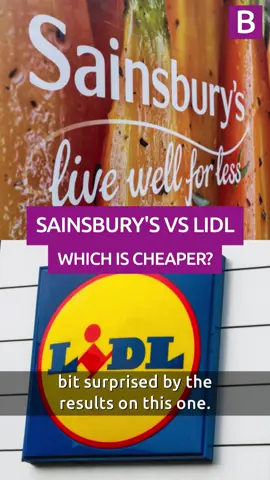 Which is cheaper: Sainsburys VS Lidl #shopping #lidl #sainsburys #food #foodshopping #costofliving #pricecompare