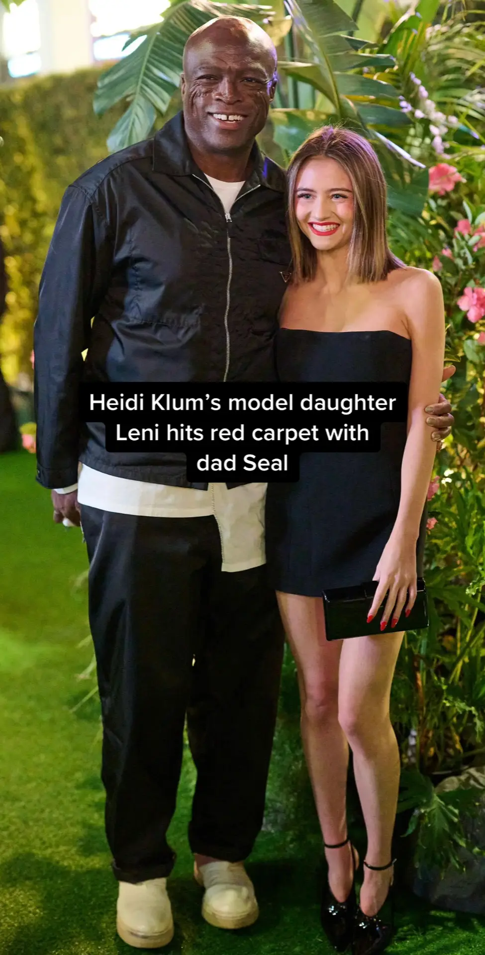 #HeidiKlum’s model daughter #Leni hits red carpet with dad #Seal 