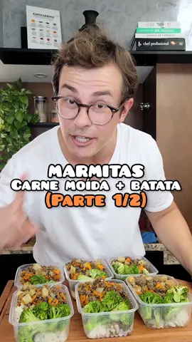 MARMITAS DO RUIZÃO | Semana #01 | Carne moída e batata | Parte (1/2) | #marmita 