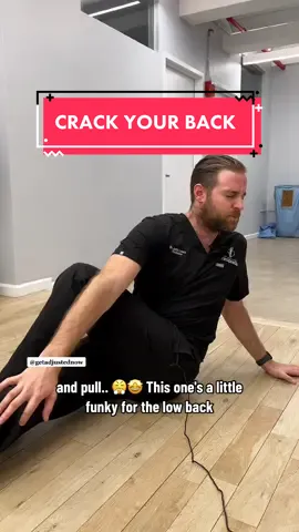 Here are three easy ways you can help crack / pop your back for tensions and pain relief in the lower back area 👍🏼🤩 Try these stretches to see if you can get that possible popping sensation 🥹 Remember: don’t over extend yourself, as long as you feel a deep stretch that’s okay 👌🏼 #crackyourback #backcrack #backpain #GetAdjustedNow #NYCchiro #LearnOnTikTok 