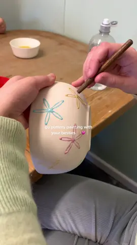 so cute 🎀 #fyp #pottery #potterypainting 