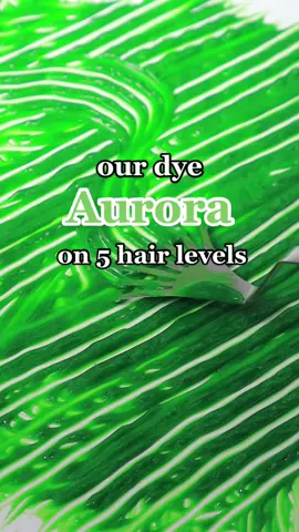 our vivid green shade on 5 hair levels!🐉
