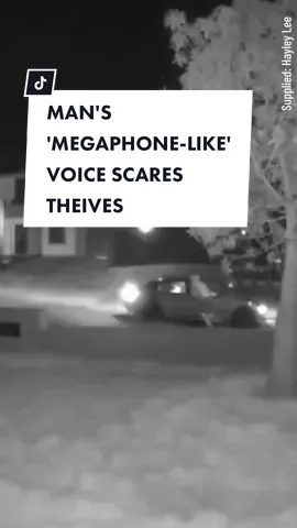 Who needs a car alarm when you have this Brisbane man looking out for you? Would-be thieves were given the fright of their lives after Bridgeman Downs man Stephen Lee interrupted their break-in attempt with his 'megaphone-like' voice. The video, which was shared on social media, has people calling for his voice to be turned into an alarm system. 