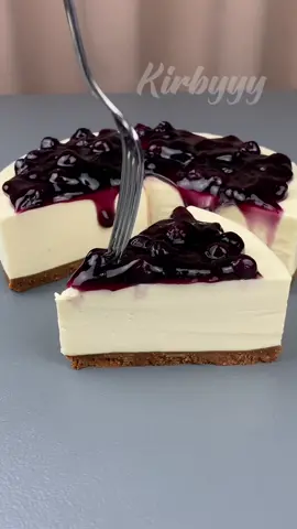 No Bake Blueberry Cheesecake ASMR 