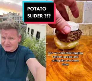 #duet with @pierre.le.chef I’ve always said potatoes are very versatile 🤷‍♂️ #ramsayreacts #burger 