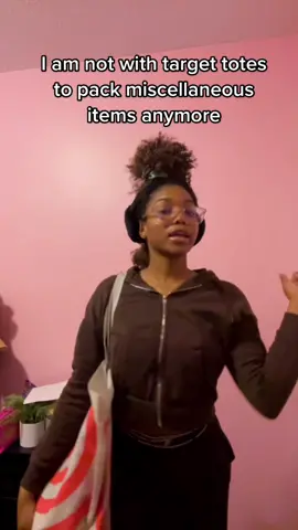 THERES SM GOING ON 🤣 but ya them target totes came in clutch,,,,,i needed something sturdier tho #fyp #target #totes #totebage #targettotebags #targettote #relatable #blackgirl 