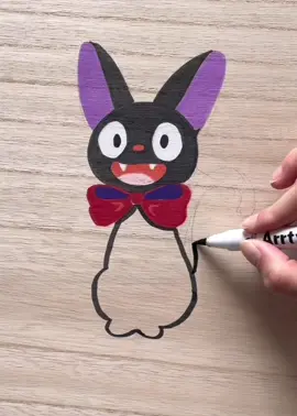 Acrylic painting on wood #jiji 