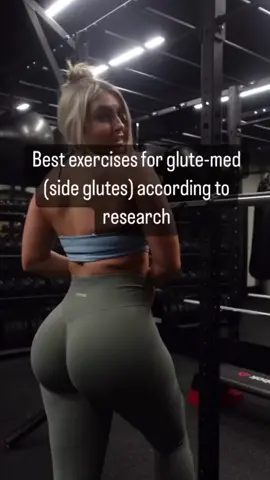 Ok so this is one of my most highly request topics 🍑 I posted evidence based best exercises for the glute max a couple months ago now but what are the best exercises for the glute med aka the side glutes? First things first there is not a lot of good quality evidence out there and all the evidence is based off of rehabilitation studies and not hypertrophy. BUT having said that some of the exercises that showed the highest amount of maximal isometric voluntary contraction (MIVC) were:  -Single leg Squats -Clam shells  -Lateral Step up -Hip drop -not filmed  -SL bridge  There were some others in there but I have only included ones that we can progressively overload as we know that progressive overload and loading an exercise adequately is fundamental for hypertrophy and banded exercises although great for activation and rehab purposes are limited in how much we can progressively overload them.  What are your thoughts on your fav glute med exercises?  Research studies ⬇️ PMID: 22034614 ISSN 2666-061X Full fit is @DFYNE| Code: PHYSIO gets you a discount besties 🥰