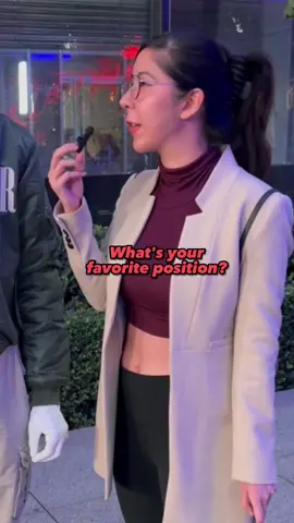 What’s your favorite… #manonthestreet #dating #favoritepositon #rizz #firstdate #flirting #streetinterview 